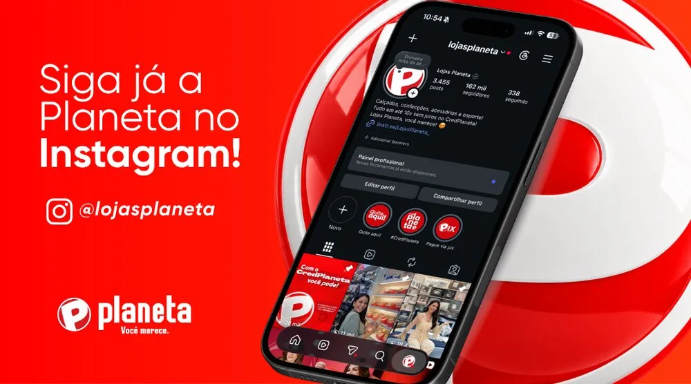 Siga já a Planeta no Instagram! @lojasplaneta